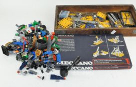 A selection of Meccano and Lego,