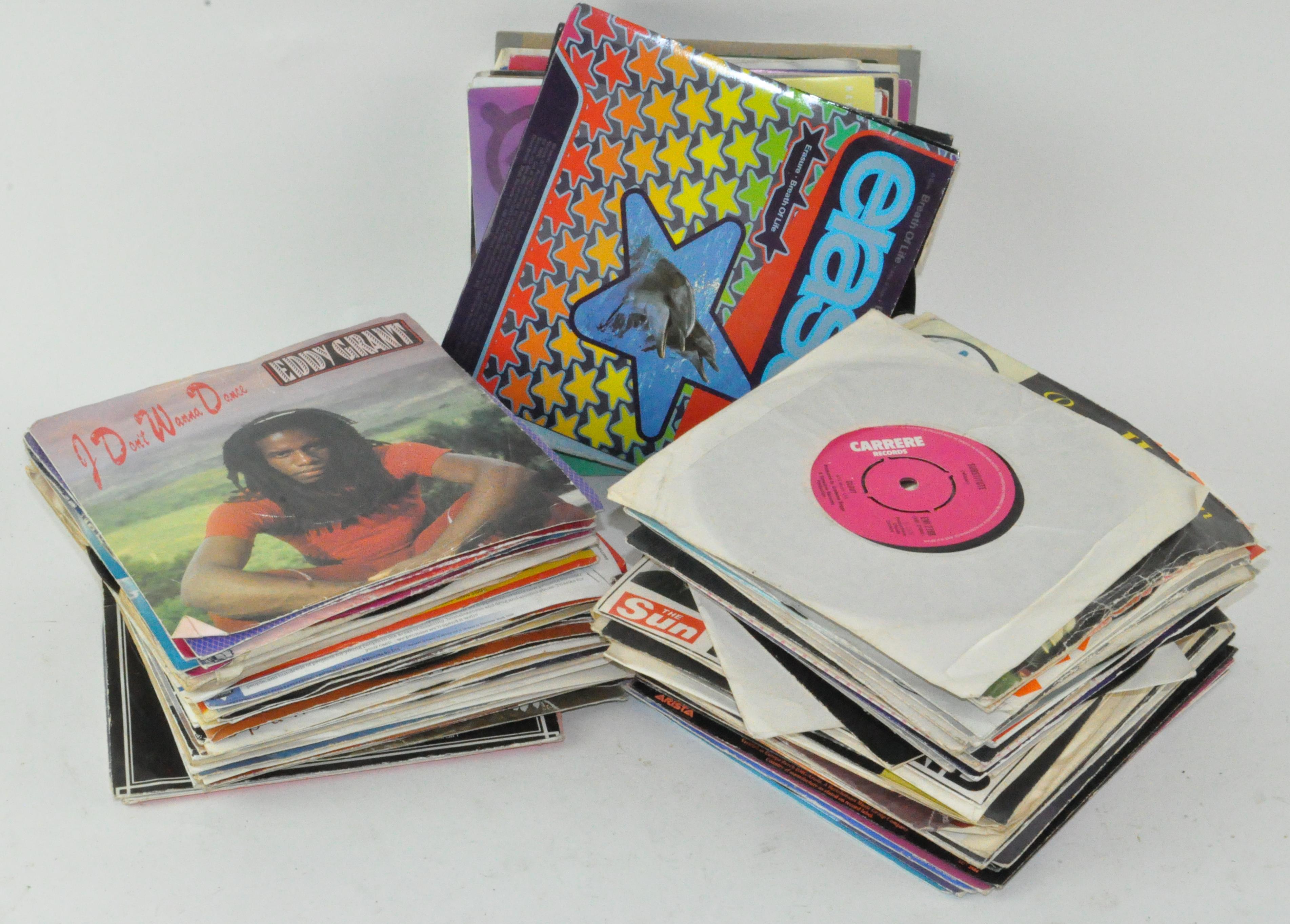 A selection of single 45rpm records