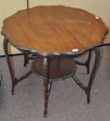 A mahogany centre table