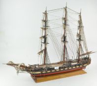 A three masted sailing boat "Fragata Siglo XVIII",