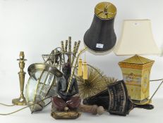A collection of assorted collectables, to include modern lights,