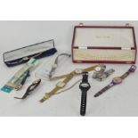 A collection of vintage wristwatches,