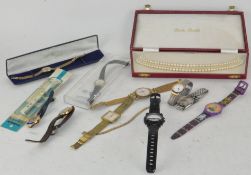 A collection of vintage wristwatches,