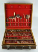 An extensive canteen of Nickel Bronze cutlery,