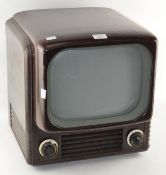 A vintage Bush bakelite TV, type 62,