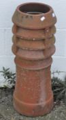 A terracotta chimney pot,