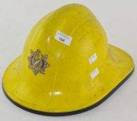 A vintage fireman's helmet from the Lincolnshire Fire Brigade