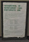 A 1960's British Railways Southern Region original poster board,