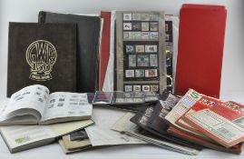 A collection of stamp albums and World wide stamps, 20th century,
