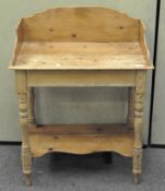 A vintage pine wash stand,