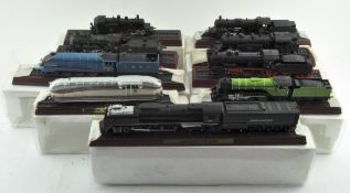 A collection of model trains,