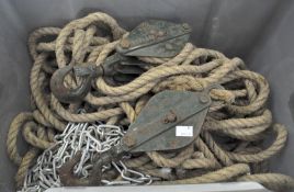 A block and tackle,