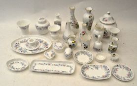 A collection of Wedgwood 'Angela' pattern and Aynsley Wild Tudor ceramics.