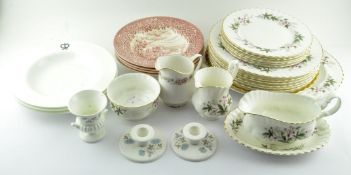 A Bone China 'Royal Kent' pattern part dinner service and assorted other ceramics (one box)