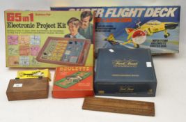Assorted boxed games to include Airfix Super Flight Deck,