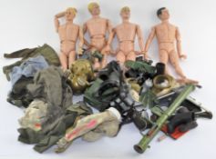 A selection of Action Man figures and related accessories