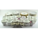 A collection of assorted tea services,