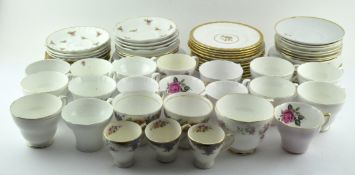 A collection of assorted tea services,