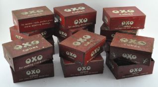 A collection of vintage OXO tins (17 in total)