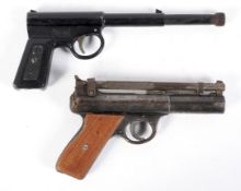 An Air pistol by Harrington and Sons;