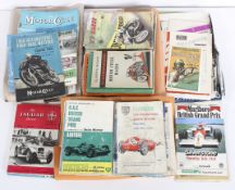 Assorted motorcycling and motor racing ephemera, to include Grand Prix, Goodwood,