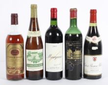 Wine: a collection of mainly French wines including Margaux, 2003,