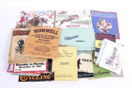 Assorted Sporting programmes, catalogues and books, to include International Athletics 1957,