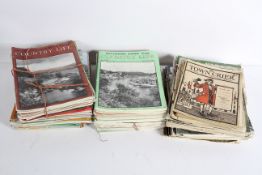 A collection of Country Life magazines from the 1950's