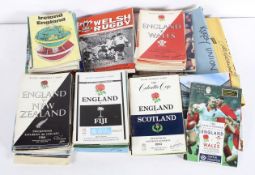 A large collection of Rugby and related ephemera, mostly programmes,