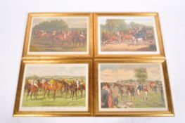 Four Derby Race Horse prints by Leighton Bros, after paintings by John Sturgess,