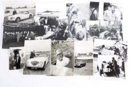 Assorted advertising promotional photos for Motor Racing, mainly Dunlop and Renault,