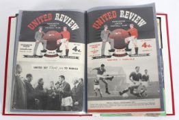 A collection of 1950's/1960's Manchester United Football programmes including Home programmes from