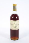 Wine: Chateau d'Yquem 1966, Sauternes, top shoulder,