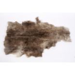 A reindeer skin, of grey tones,