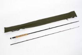 A Lance Nicholson (Dulverton), 'The Exe', two piece #5 rating 7 1/2' trout fly rod