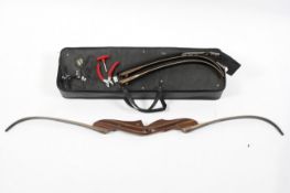 A left-handed crossbow, with Winact Riser, Hoyt 63 limbs and ACC shafts,