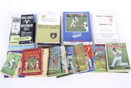 A collection of cricket programmes from 1950's onwards