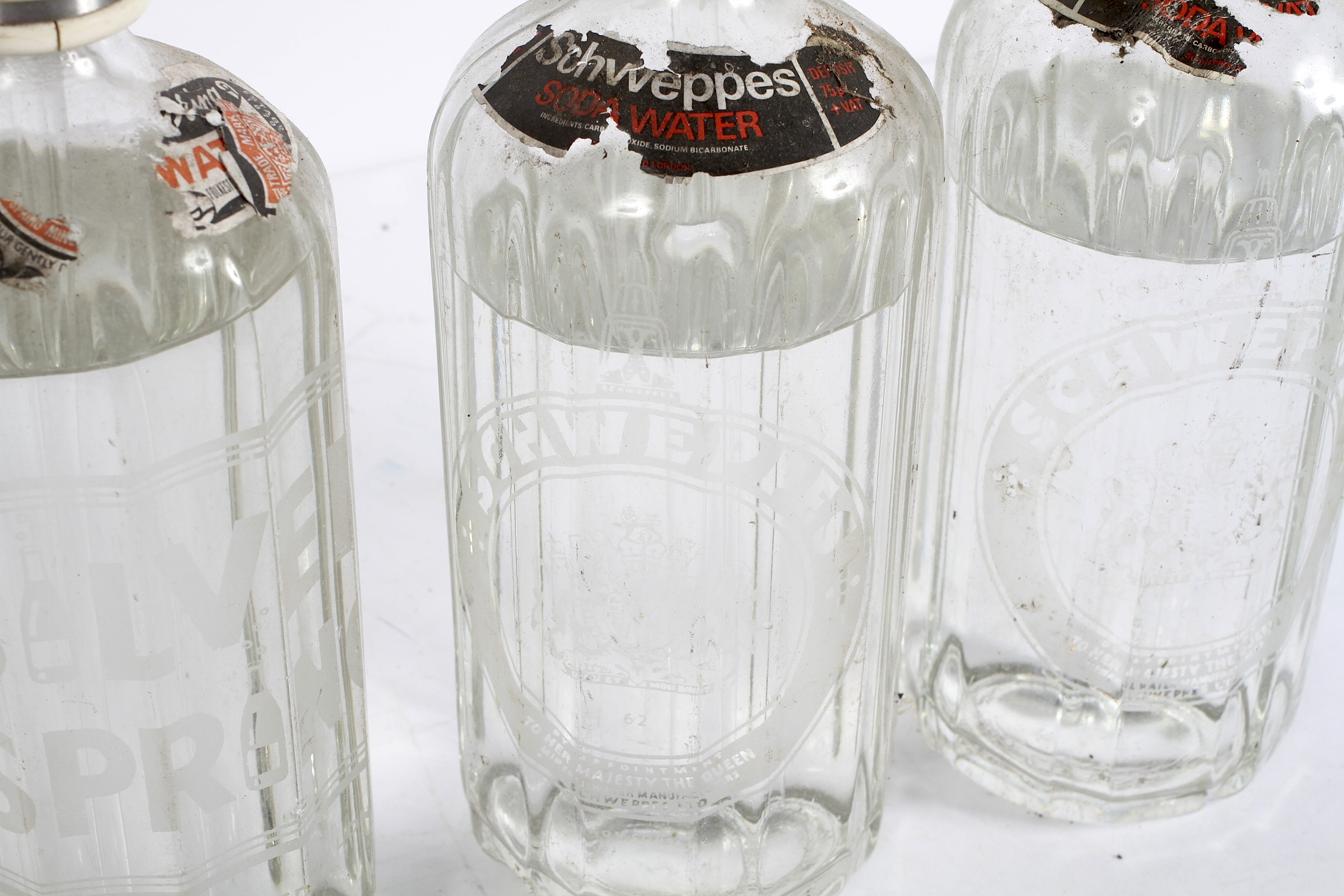 Four glass Soda syphons, mid-20th century, - Image 2 of 2