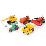 A collection of play worn vintage Dinky Supertoys, including: Blaw Knox Bulldozer