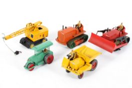 A collection of play worn vintage Dinky Supertoys, including: Blaw Knox Bulldozer