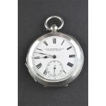 An open face pocket watch.