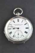 An open face pocket watch.