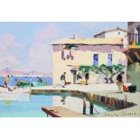 Cecil Rochfort D'Oyly John (1906-1993), Cap Ferrat, oil on canvas, signed lower right, framed,