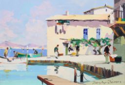 Cecil Rochfort D'Oyly John (1906-1993), Cap Ferrat, oil on canvas, signed lower right, framed,