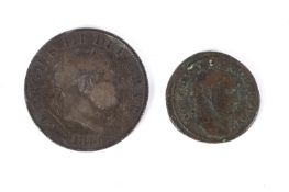 A George III coin dated 1817,