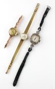 A collection of three wristwatch to include a hallmarked 9ct gold mechanical watch