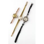 A collection of three wristwatch to include a hallmarked 9ct gold mechanical watch