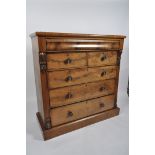 A Victorian Scottish mahogany chest of drawers,