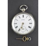 An open face pocket watch.