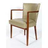 A 1960's vintage believed Danish teak wood carver/ side chair